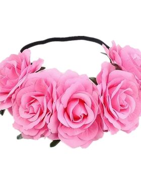 Rose Headband Cross-border explosive Bohemian Christmas Holi
