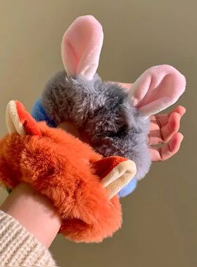Zootopia Headrope Plush Rubber Bands Hair Elastic Hair Tie C