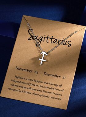 Men Women 12 Horoscope Zodiac Sign Silver Color Pendant Neck