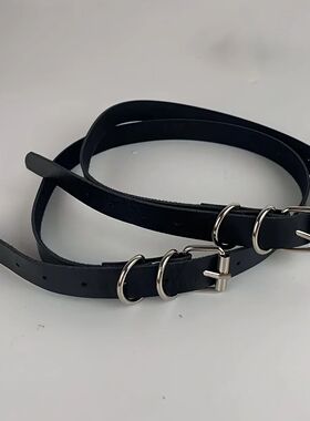 2PCs Adjustable Punk Hollow Pu Belt Sexy Women's Garters Leg
