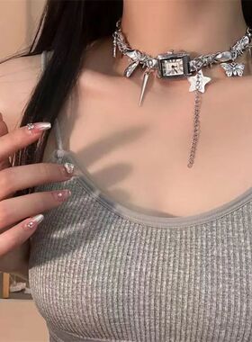 Fashion Star Watches Pedant Choker Cross Butterfly Gothic Ri