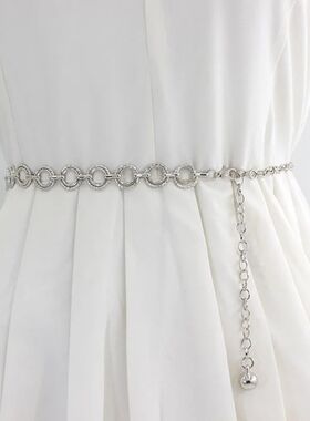 Fashion Metal Waist Chain Adjustable Body Link Belt For Wome