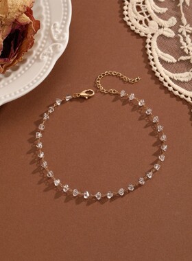 Summer Bohemia Crystal Cubic Zirconia Anklet For Women Girls