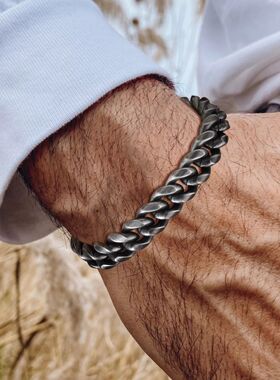 18cm/20cm/22cm Stainless Steel Bold Cuban Bracelets for Men