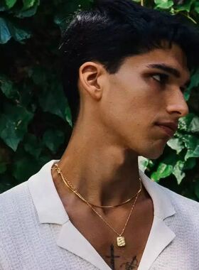 1.2mm Simple Stainless Steel Box Chain Necklace Gold Color T