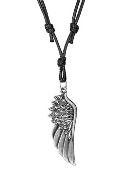 Feather Angel Wings Necklace Pendants Vintage Black Brown Le