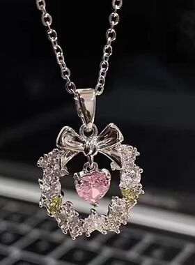 Bow Necklace Female Clavicle Chain High Design Sense Necklac