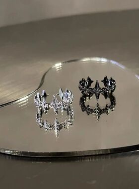 Y2K ndy Cross Star Vintage Adjustable Open Ring for Women Me