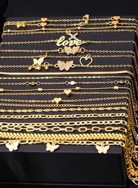 18Pcs Bohemian Summer Beach Anklet Set For Women Vintage But