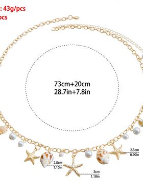 Bohemia Handmade Shell Conch Chain Bracelet for Women Elegan