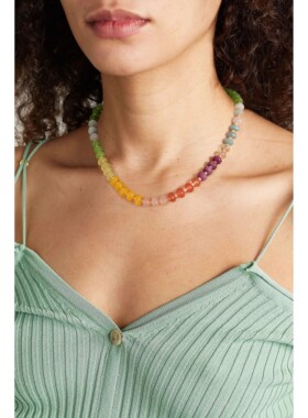Badu Colorful Natural Stone Beads Necklaces for Women Bohomi