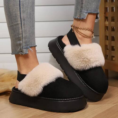 Women's Winter Warm Slippers Style Thick Sole Fleece Lined W - 图3