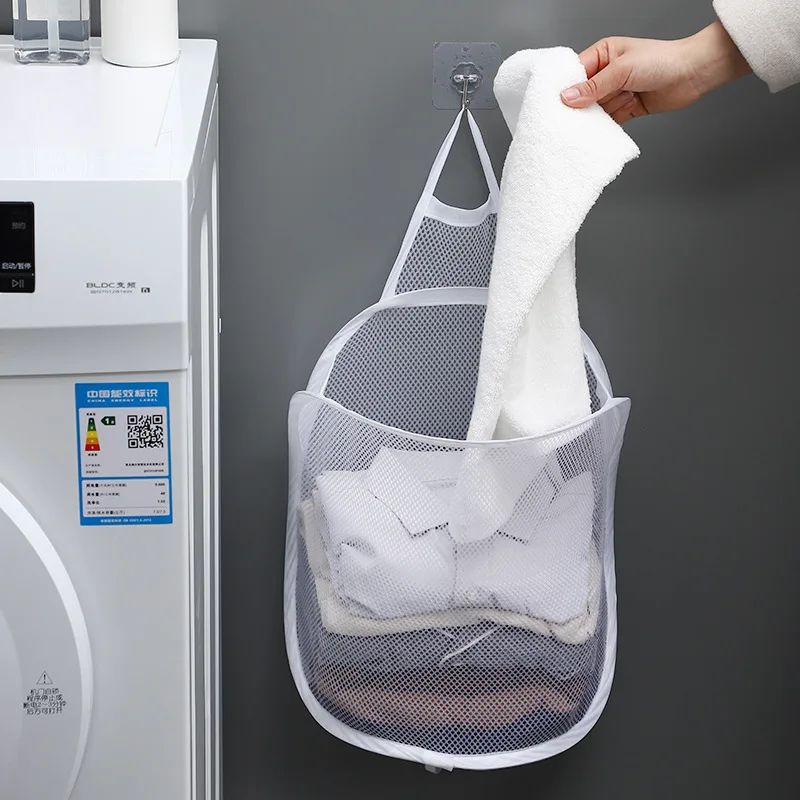 Dirty Clothes Basket Foldable Laundry Storage Basket Bathroo - 图1