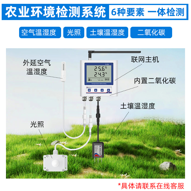 远程手机监控大棚温湿度记录仪高精度无线冷链养殖水温报警监测计 - 图1