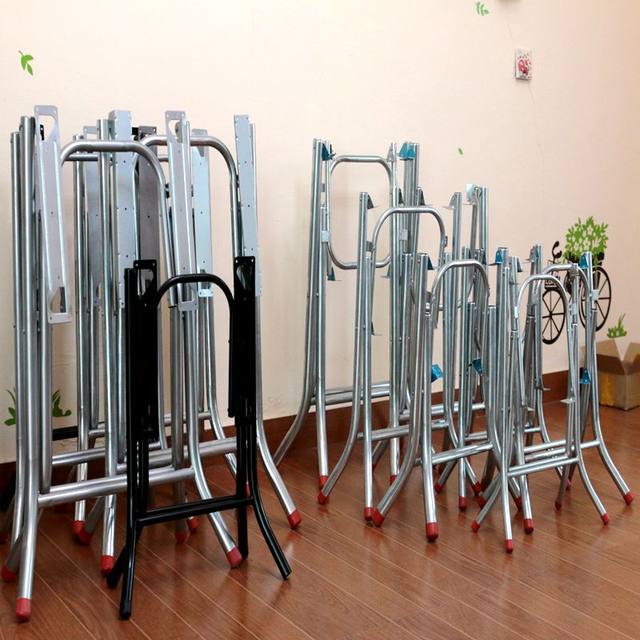 Round table stand, dining table stand, simple folding table leg stand, table stand, iron table leg stand, food stall