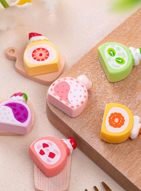 微景观简约创意仿真甜品水果蛋糕卷食玩 DIY装饰品微缩迷你小摆件