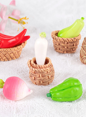 微景观简约创意仿真写实食玩蔬菜娃娃屋造景diy装饰品微缩小摆件