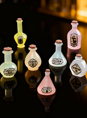 跨境外贸微景观简约现代创意魔法药水娃娃屋 DIY装饰品迷你小摆件