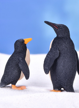 可爱风卡通动物企鹅塑料工艺品