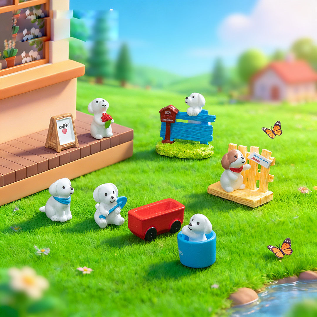 微景观创意可爱小狗指路牌木桩园艺造景 DIY装饰品迷你桌面小摆件,淘宝优惠券,粉丝福利购,淘宝优惠卷