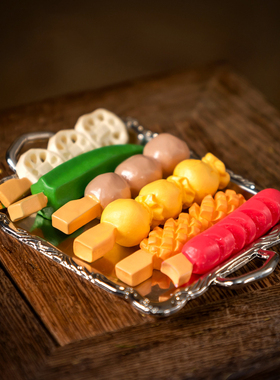 微景观创意写实福袋关东煮串串香仿真食玩DIY装饰品迷你树脂摆件