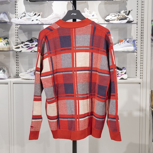 李宁开衫毛衣男子2025春季新款日进斗金宽松保暖编织衫AMBV029 - 图0