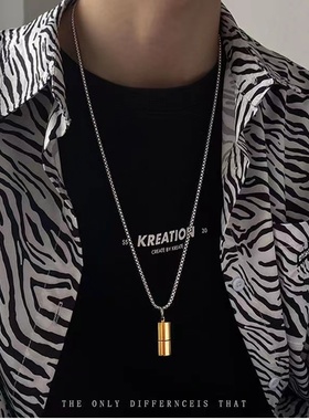 打火机项链男潮嘻哈情侣