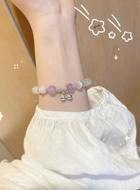 铃铛手链2022新款小仙女手串灰月光ins风小众设计闺蜜同款小礼物