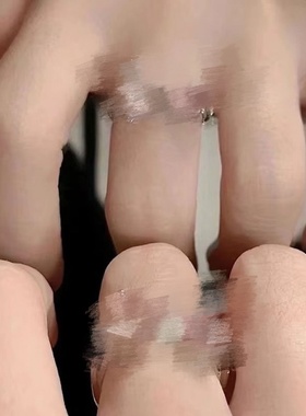 粉色蝴蝶结开口戒指女粉钻法式精致微镶指环in开口可调节