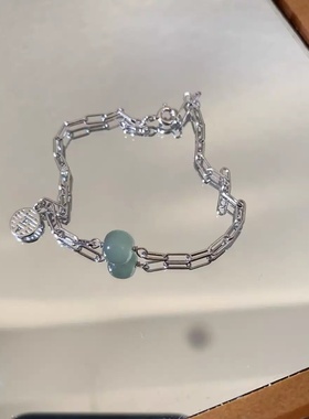 热销手链福利款莲花中式蝴蝶平安ins学生项链简约闺蜜手