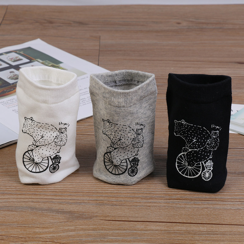 2021新款冬精梳棉休闲透气中筒袜 冬爱短袜/打底袜/丝袜/美腿袜