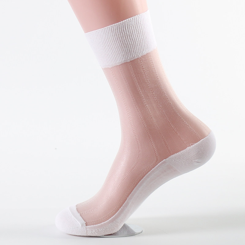 冬爱5双装男袜子夏薄款棉底丝袜 冬爱短袜/打底袜/丝袜/美腿袜