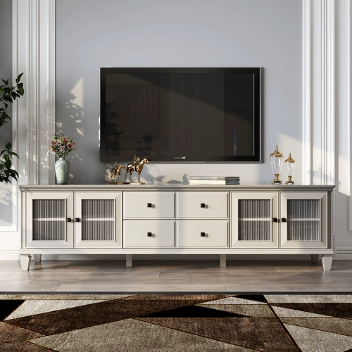 Mori American Light Luxury с твердым деревом телевизионной столовая мебель мебель мебель для телевизионного шкаф