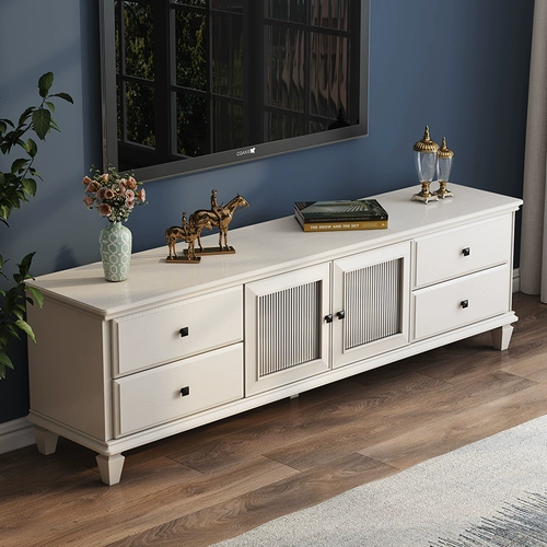 Mori American Light Luxury с твердым деревом телевизионной столовая мебель мебель мебель для телевизионного шкаф