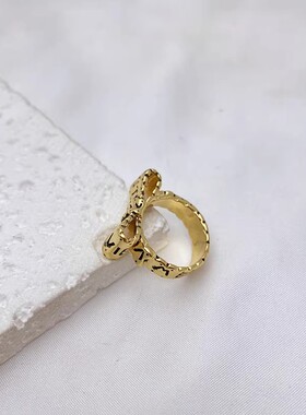 女黄铜欧美精品简约法式复古时尚
