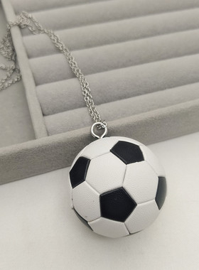 青岛饰品欧美风创意仿真足球项链