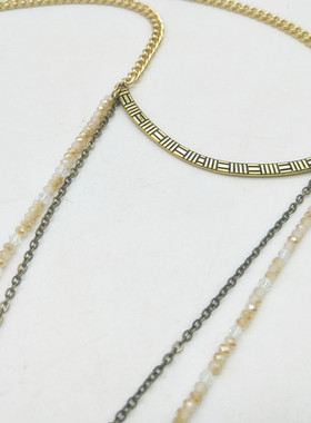 欧美饰品日韩风质感玻璃项链