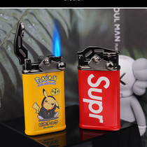 Tide Trump Inflatable Lighter Net Red Creativity Personality Tide Windproof Straight Punch Cartoon Pikachu Lighter Sending Boyfriend