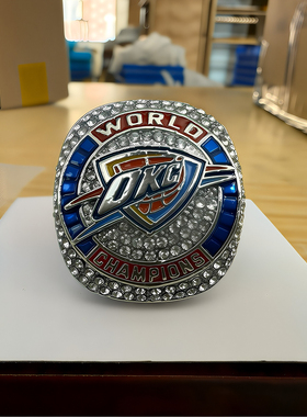 2025年欧美雷霆压力山大篮球总冠军戒指欧美戒指男士饰品