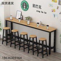 Leaning against the wall Bench Table Domestic Window Side Table Milk Tea Shop High Foot Bar Table Long Table Table And Chairs Strip Table Narrow Table Hotel