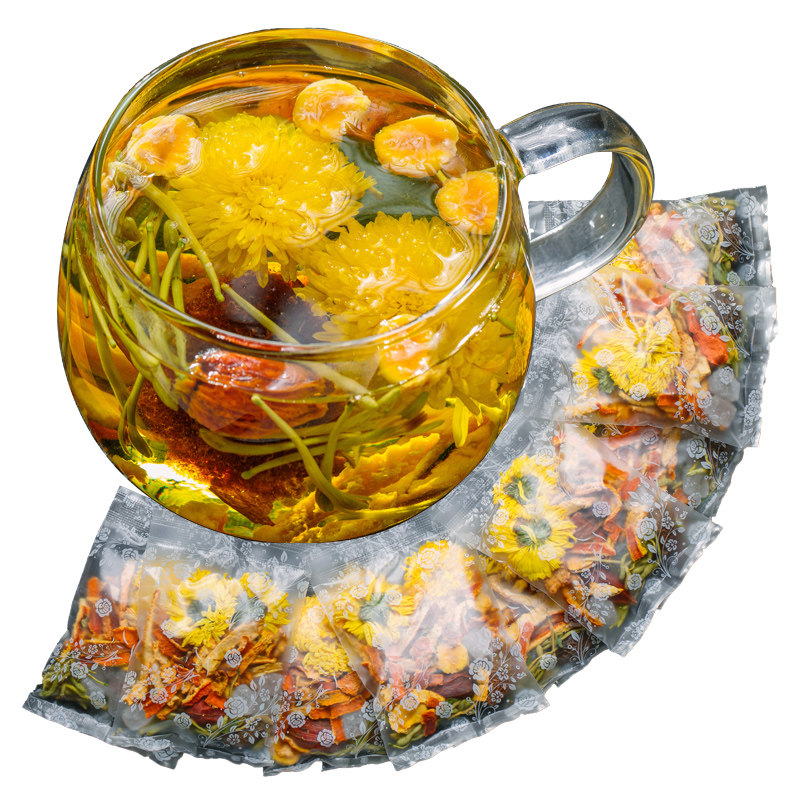 金银花组合包凉润喉茶胖大海菊花茶 蝉吻代用/花草茶
