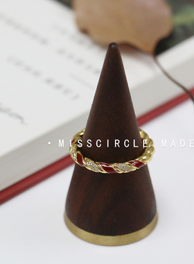 瑟可新年红色系列开口戒指女显白小众设计轻奢高级感精致百搭时尚