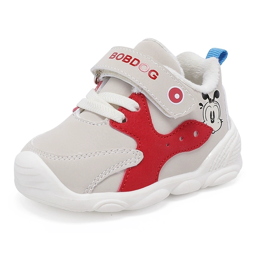 Детская зимняя флисовая обувь для раннего возраста, мягкая подошва