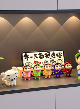 蜡笔小新入户玄关摆件欢迎回家手