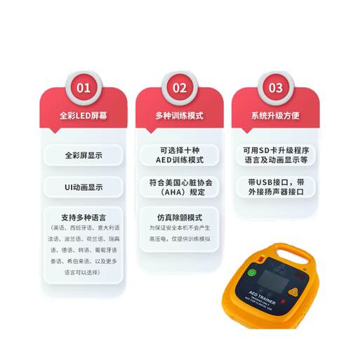 高级除颤仪模型练习厂家直销心肺复E苏模型新手现货急救心脏骤停 - 图3