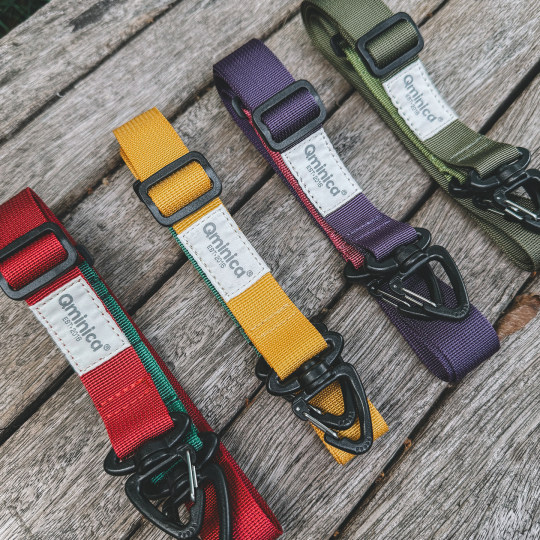 Qminica登山挂绳多功能可调节肩带机能风百搭包包配件通用手机绳