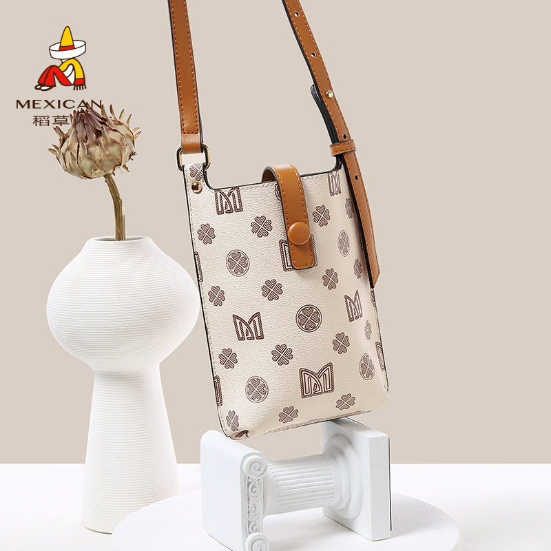 稻草人2022新款女斜挎迷你手机包 mexican稻草人胡瑞手机包