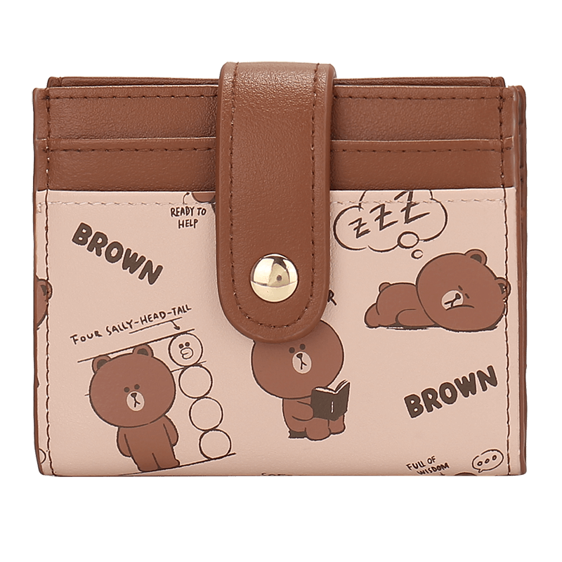 稻草人布朗熊联名款女2022零钱包 mexican稻草人胡瑞钱包