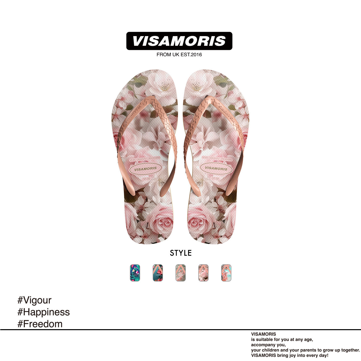 visamoris人字拖鞋女鞋夏季外穿夹脚防滑时尚凉拖鞋海边沙滩鞋 - 图2