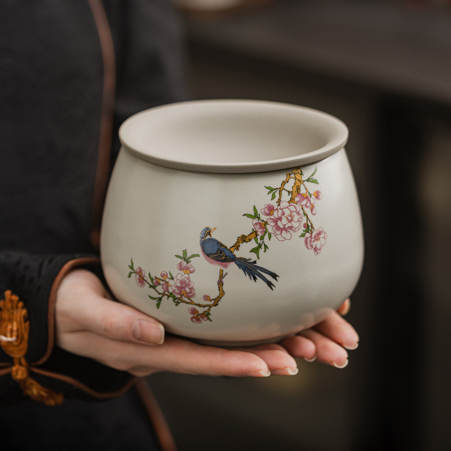 Ruyao Dunhuang tea dregs tank tea washer built water desk desk storage bucket tea cup large capacity waste water tank tea set accessories